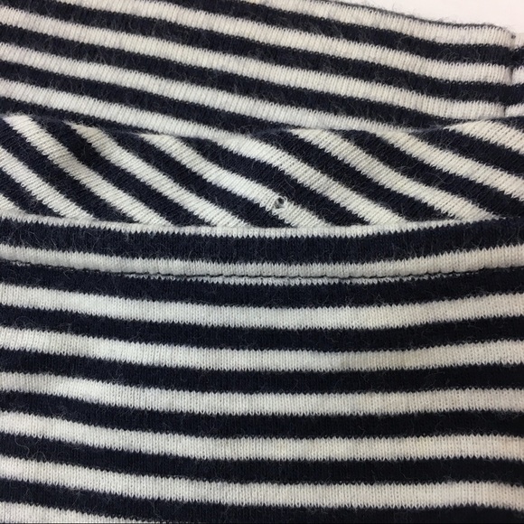 TALBOTS Cardigan Sweater Pima Cotton Stripe 3/4 Sleeves Minimalist Petite Medium - Picture 8 of 9